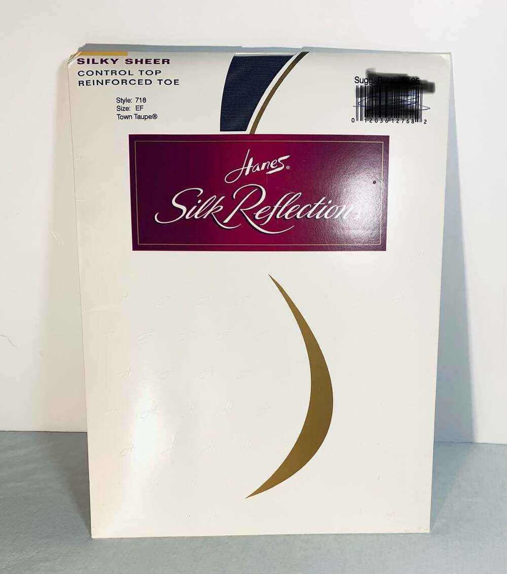 Hanes Silk Reflections Pantyhose size EF Taupe